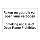 Roken en gebruik van open vuur /.../ - Smoking and Use of Open Flame /.../