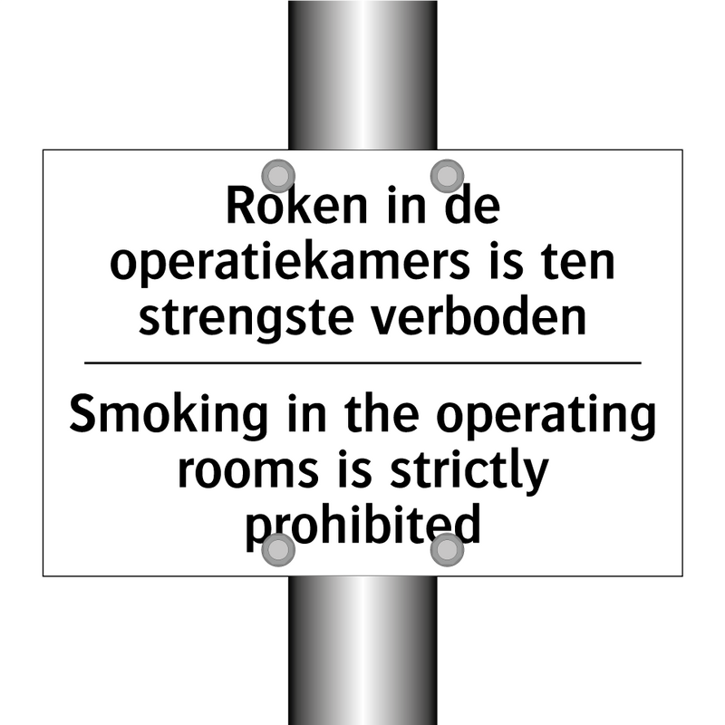 Roken in de operatiekamers is /.../ - Smoking in the operating rooms /.../