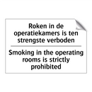Roken in de operatiekamers is /.../ - Smoking in the operating rooms /.../