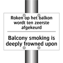 Roken op het balkon wordt ten /.../ - Balcony smoking is deeply frowned /.../