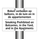 Roken verboden op balkons, in /.../ - Smoking Prohibited on Balconies, /.../
