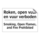Roken, open vuur en vuur verboden/.../ - Smoking, Open Flames, and Fire /.../