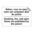 Roken, vuur en open vlam zijn /.../ - Smoking, fire, and open flame /.../