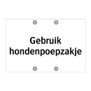 Gebruik hondenpoepzakje
