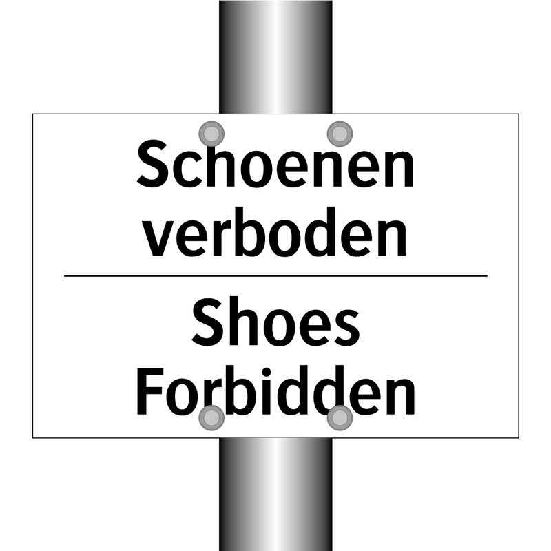 Schoenen verboden - Shoes Forbidden