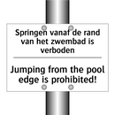 Springen vanaf de rand van het /.../ - Jumping from the pool edge is /.../