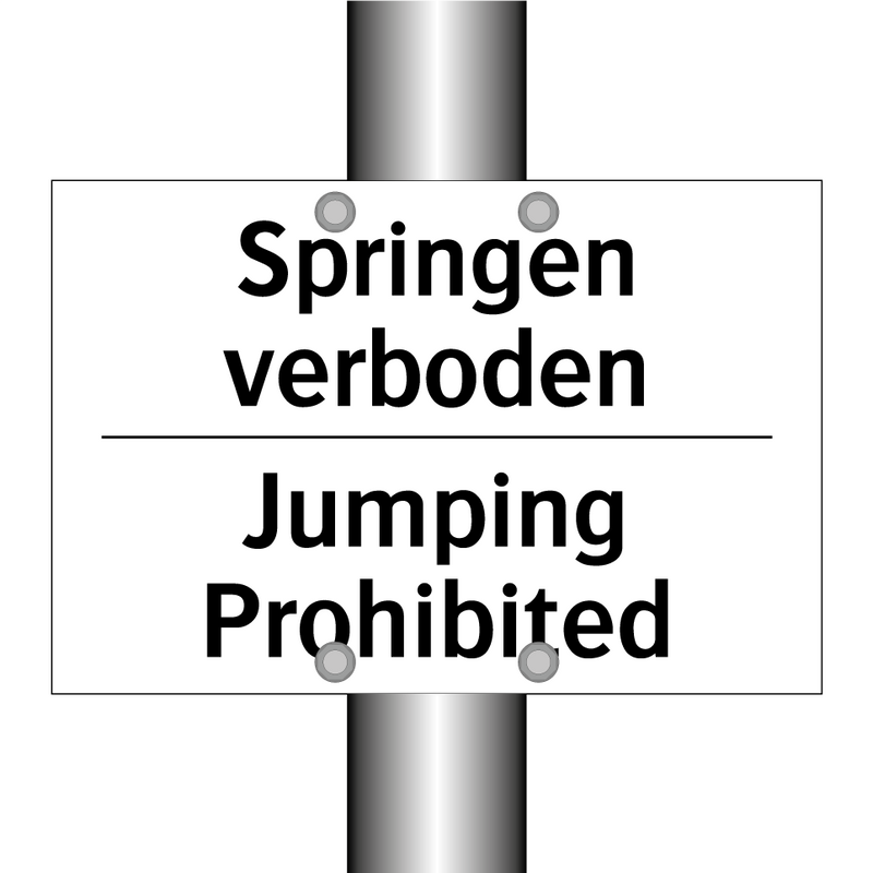 Springen verboden - Jumping Prohibited