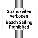 Strandzeilen verboden - Beach Sailing Prohibited