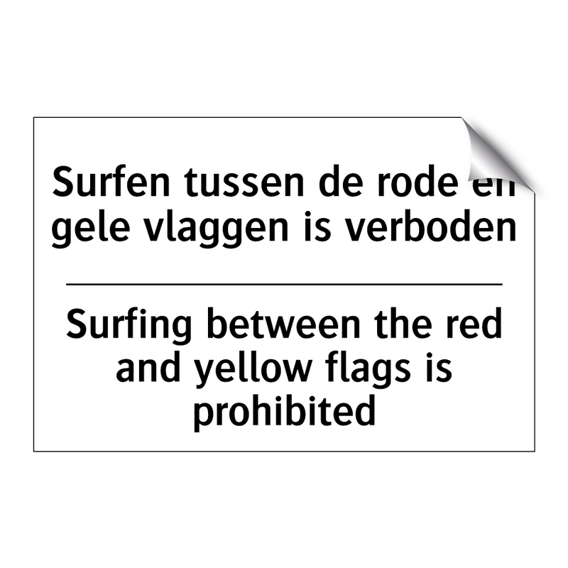 Surfen tussen de rode en gele /.../ - Surfing between the red and yellow /.../