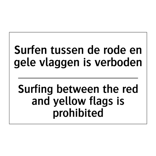 Surfen tussen de rode en gele /.../ - Surfing between the red and yellow /.../