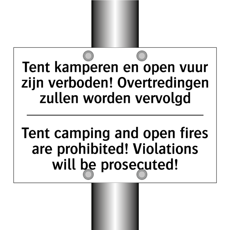 Tent kamperen en open vuur zijn /.../ - Tent camping and open fires are /.../