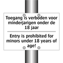 Toegang is verboden voor minderjarigen /.../ - Entry is prohibited for minors /.../