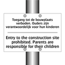 Toegang tot de bouwplaats verboden. /.../ - Entry to the construction site /.../