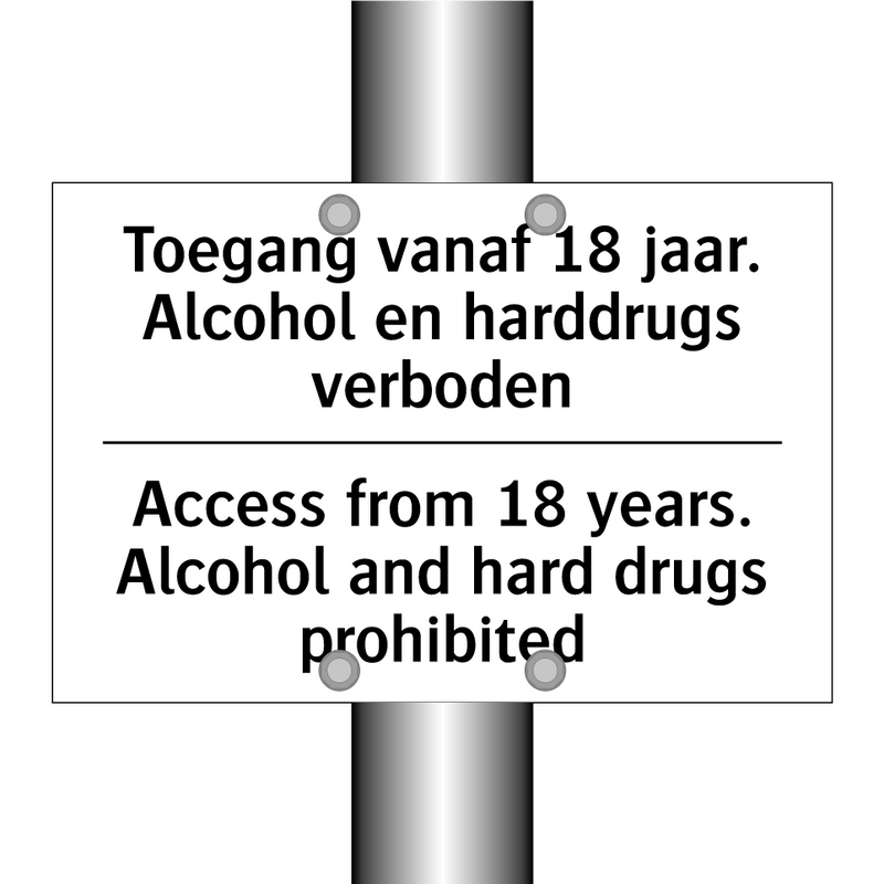 Toegang vanaf 18 jaar. Alcohol /.../ - Access from 18 years. Alcohol /.../