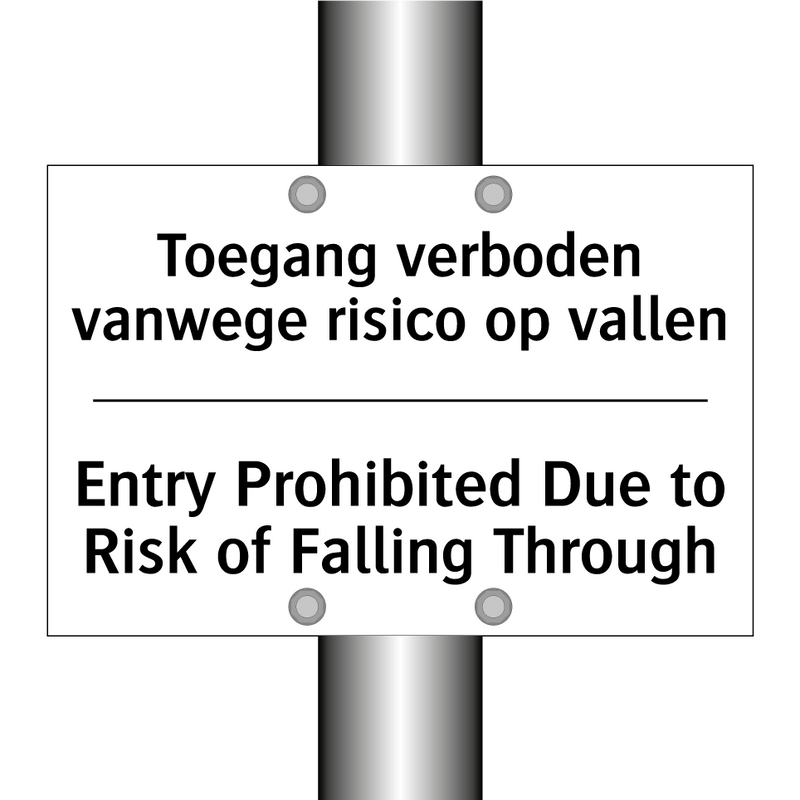 Toegang verboden vanwege risico /.../ - Entry Prohibited Due to Risk of /.../