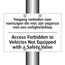 Toegang verboden voor voertuigen /.../ - Access Forbidden to Vehicles Not /.../