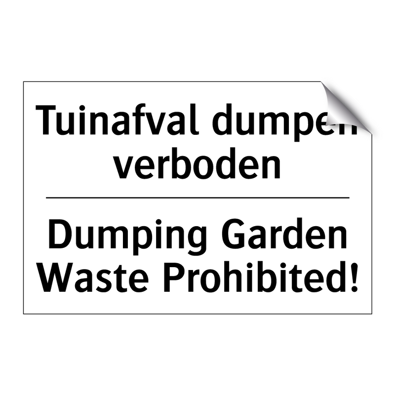 Tuinafval dumpen verboden - Dumping Garden Waste Prohibited!/.../