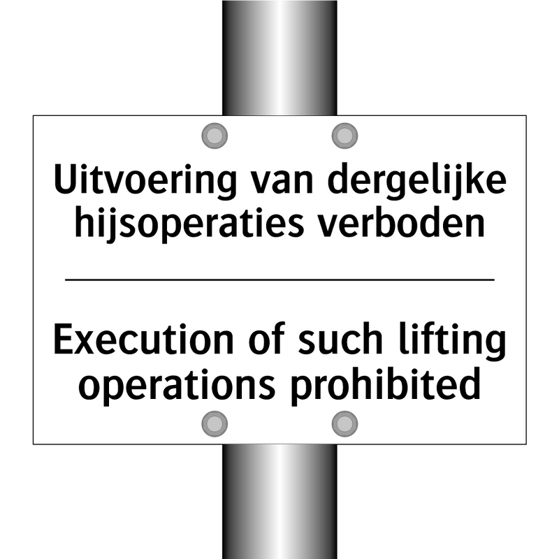 Uitvoering van dergelijke hijsoperaties /.../ - Execution of such lifting operations /.../