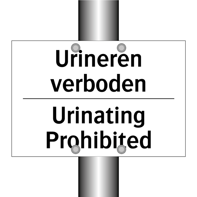 Urineren verboden - Urinating Prohibited