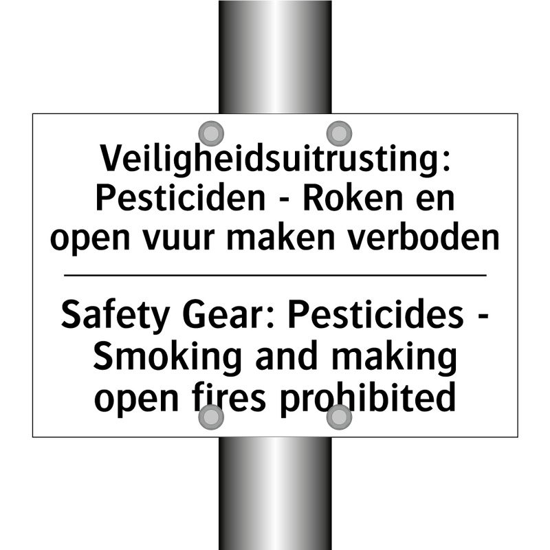Veiligheidsuitrusting: Pesticiden /.../ - Safety Gear: Pesticides - Smoking /.../