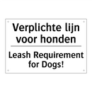 Verplichte lijn voor honden - Leash Requirement for Dogs!