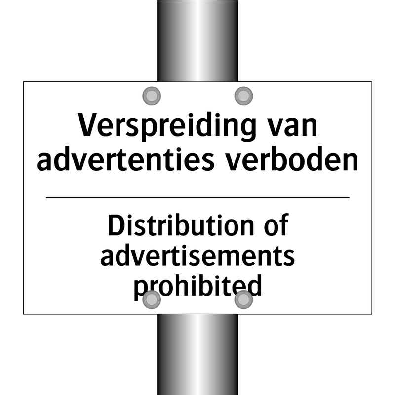 Verspreiding van advertenties /.../ - Distribution of advertisements /.../