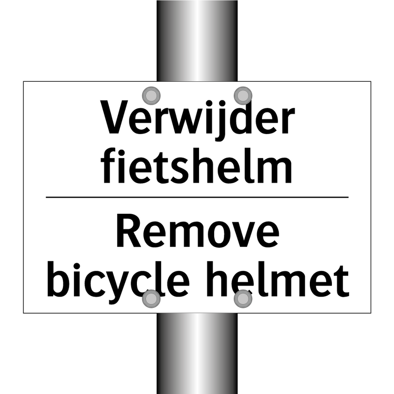 Verwijder fietshelm - Remove bicycle helmet
