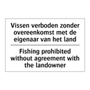 Vissen verboden zonder overeenkomst /.../ - Fishing prohibited without agreement /.../