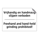 Vrijhandig en handmatig slijpen /.../ - Freehand and hand-held grinding /.../
