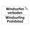 Windsurfen verboden - Windsurfing Prohibited