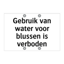 Gebruik van water voor blussen is verboden