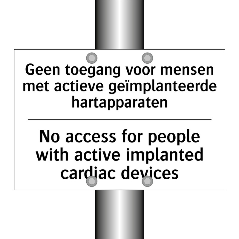 Geen toegang voor mensen met actieve /.../ - No access for people with active /.../