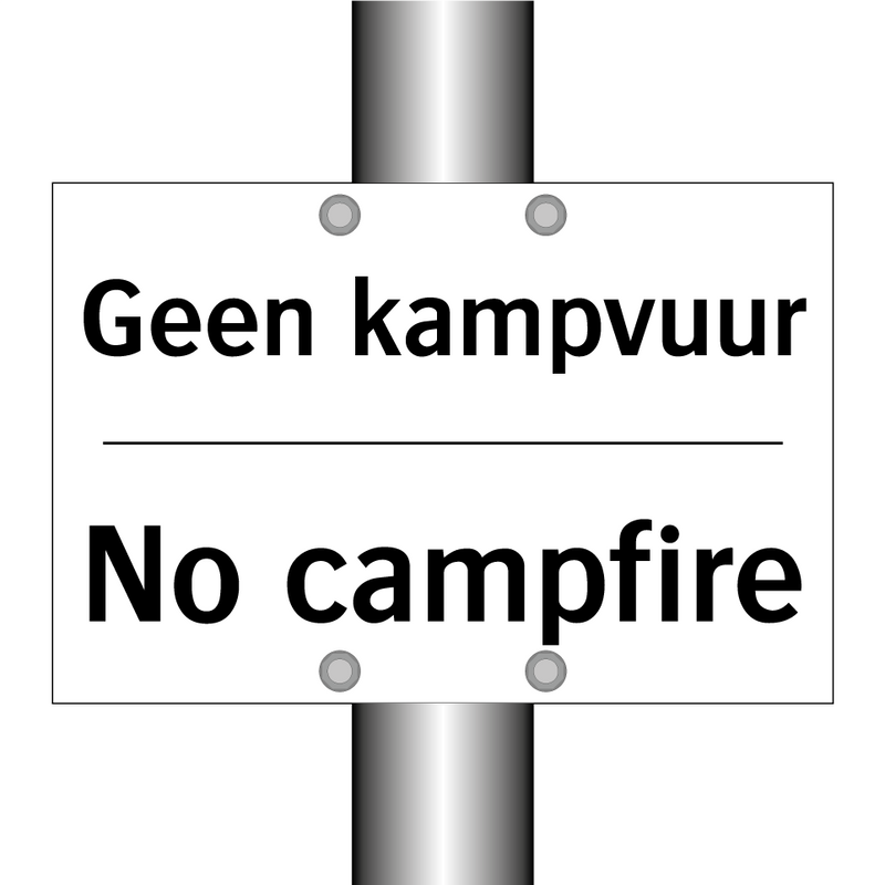Geen kampvuur - No campfire