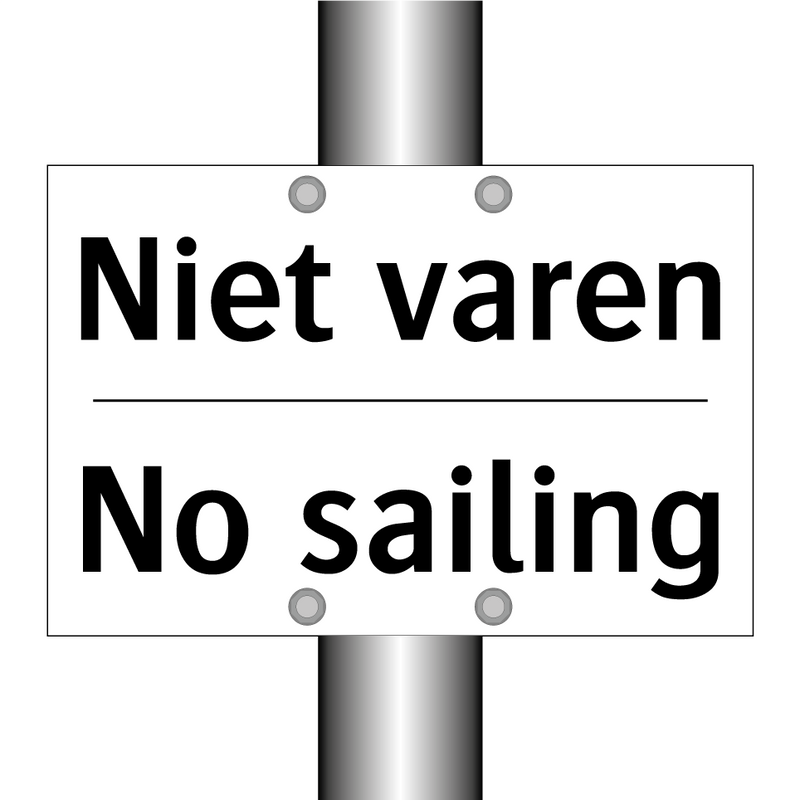 Niet varen - No sailing