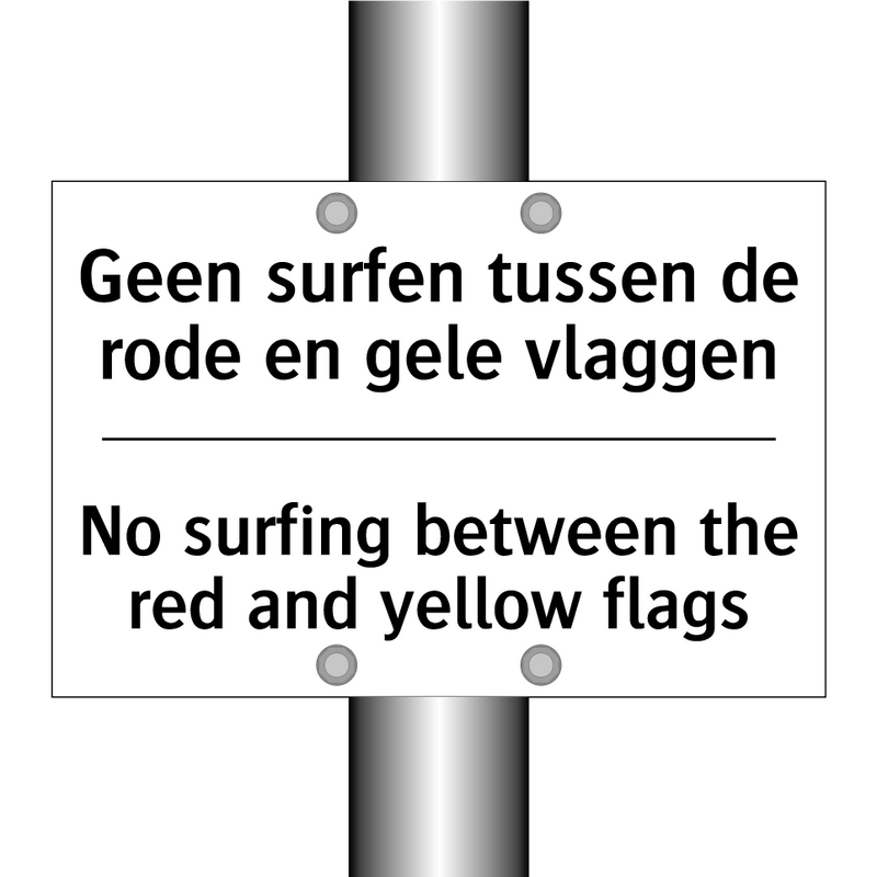 Geen surfen tussen de rode en /.../ - No surfing between the red and /.../