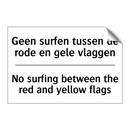 Geen surfen tussen de rode en /.../ - No surfing between the red and /.../