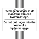 Steek geen vinger in de mondstuk /.../ - Do not put finger into the nozzle /.../