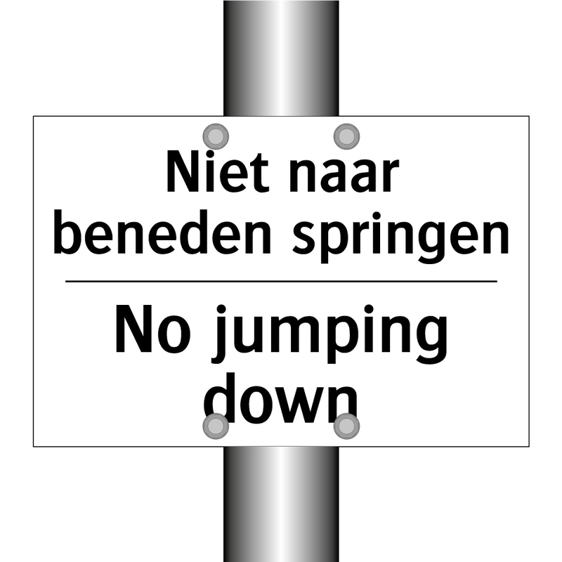 Niet naar beneden springen - No jumping down