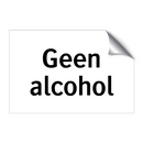 Geen alcohol