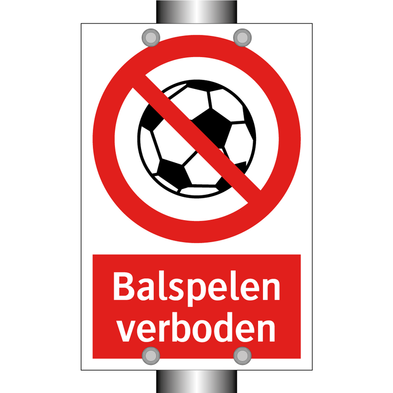 Balspelen verboden