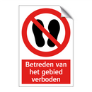 Betreden van het gebied verboden