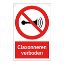 Claxonneren verboden