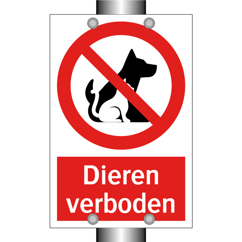 Dieren verboden