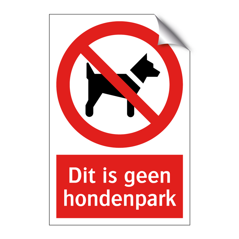 Dit is geen hondenpark