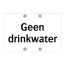 Geen drinkwater