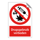 Drugsgebruik verboden