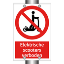 Elektrische scooters verboden