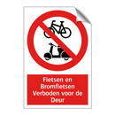 Fietsen en Bromfietsen Verboden voor de Deur