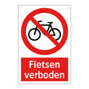Fietsen verboden