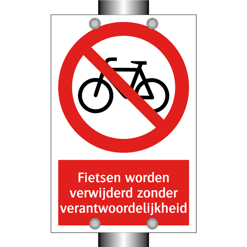 Fietsen worden verwijderd zonder verantwoordelijkheid